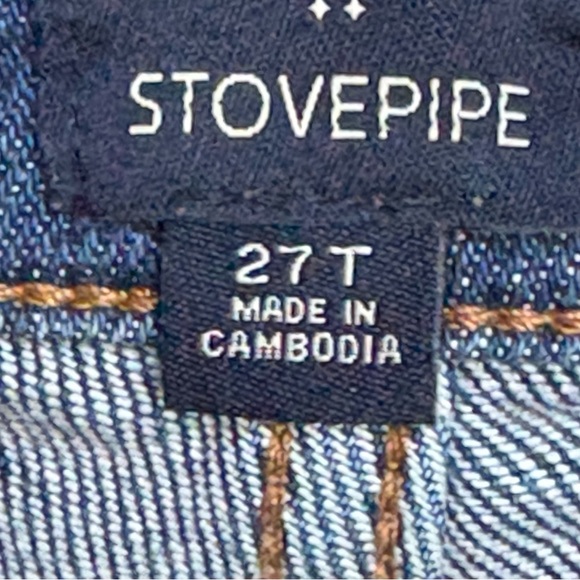 J.Crew Stovepipe Women’s Jeans 27T Dark Blue High Rise Stretch Denim - Picture 8 of 9